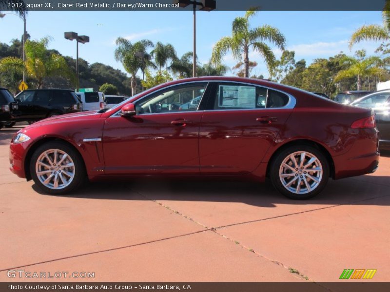 Claret Red Metallic / Barley/Warm Charcoal 2012 Jaguar XF