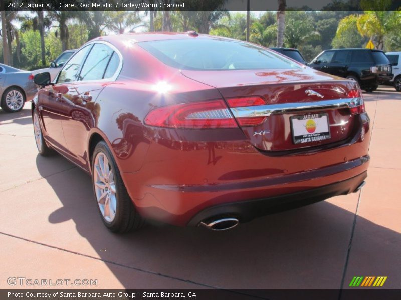 Claret Red Metallic / Barley/Warm Charcoal 2012 Jaguar XF