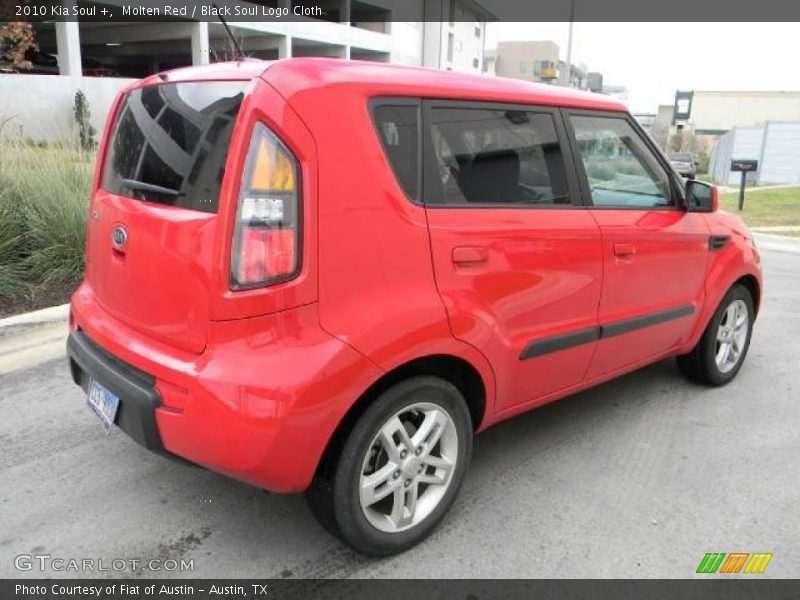 Molten Red / Black Soul Logo Cloth 2010 Kia Soul +