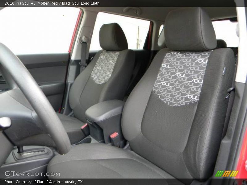 Molten Red / Black Soul Logo Cloth 2010 Kia Soul +