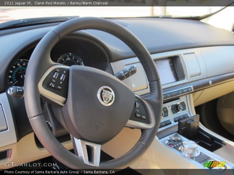 Claret Red Metallic / Barley/Warm Charcoal 2012 Jaguar XF