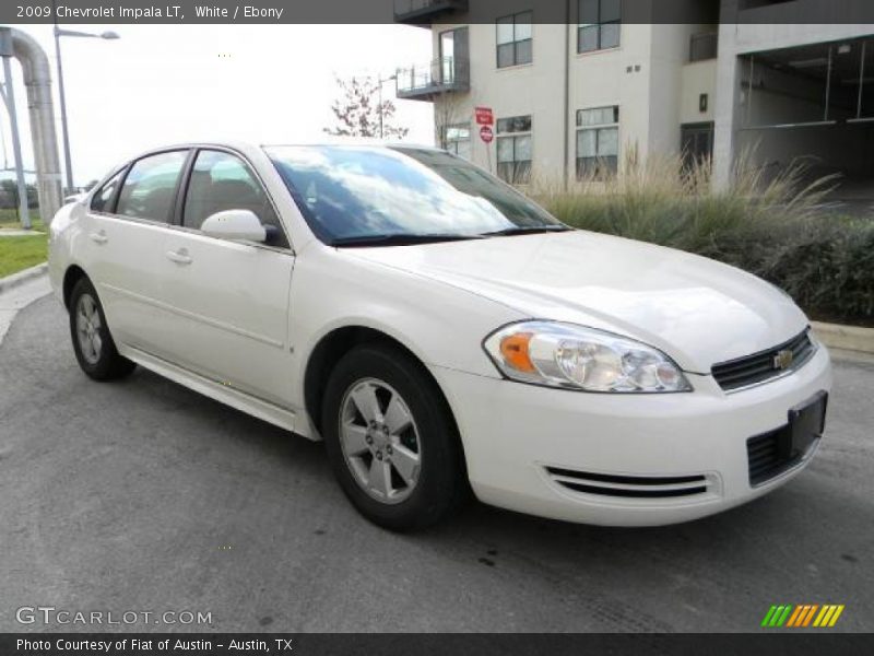 White / Ebony 2009 Chevrolet Impala LT