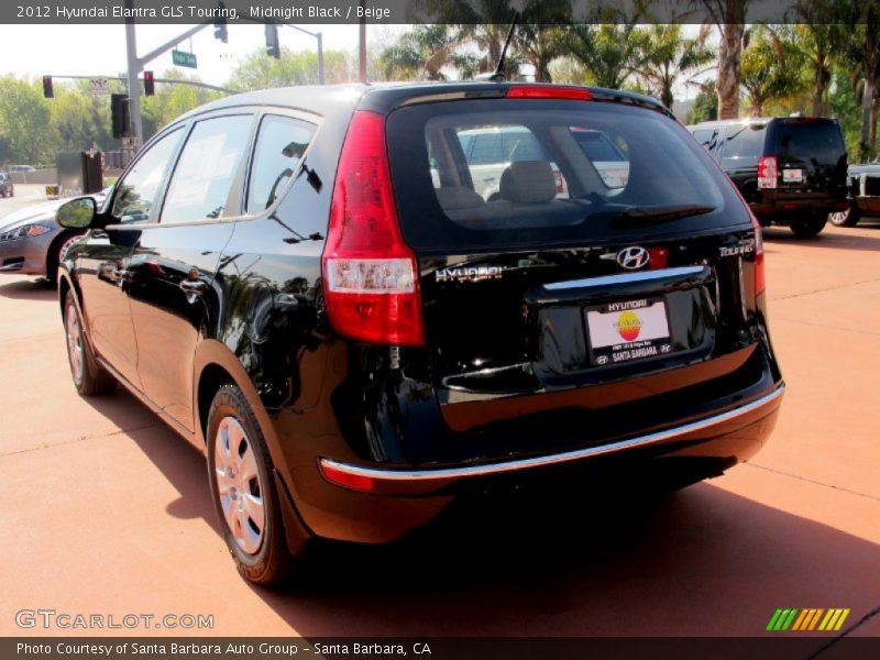 Midnight Black / Beige 2012 Hyundai Elantra GLS Touring