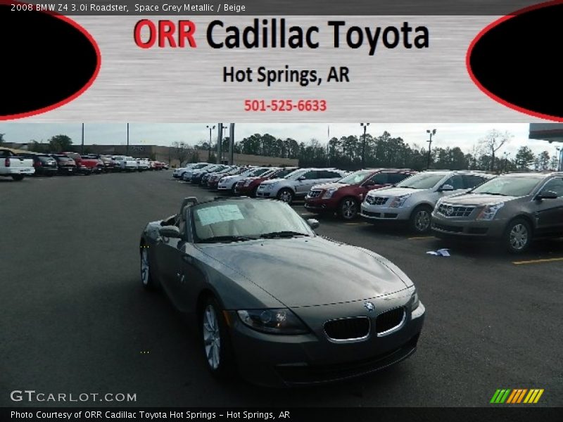 Space Grey Metallic / Beige 2008 BMW Z4 3.0i Roadster