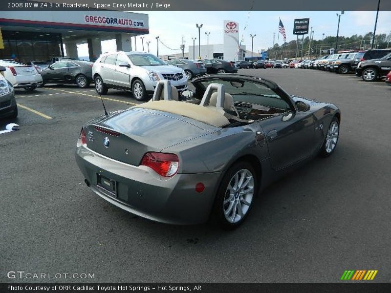 Space Grey Metallic / Beige 2008 BMW Z4 3.0i Roadster