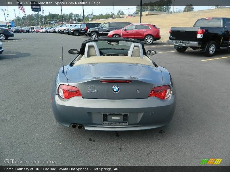 Space Grey Metallic / Beige 2008 BMW Z4 3.0i Roadster
