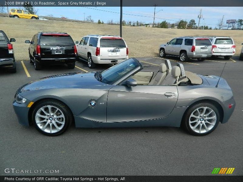 Space Grey Metallic / Beige 2008 BMW Z4 3.0i Roadster