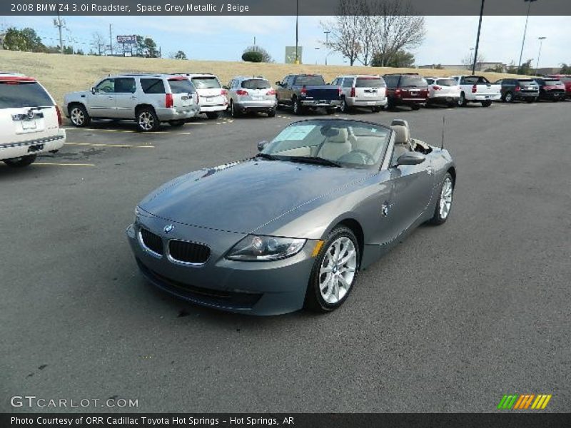 Space Grey Metallic / Beige 2008 BMW Z4 3.0i Roadster