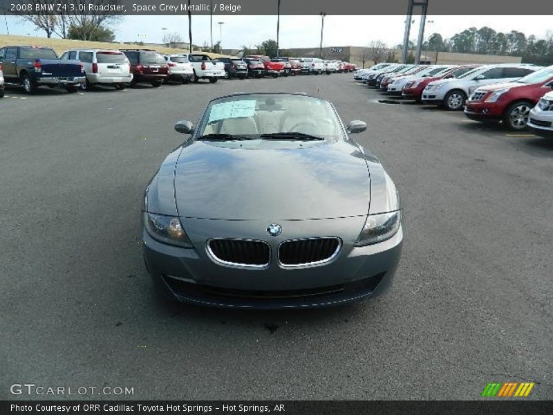 Space Grey Metallic / Beige 2008 BMW Z4 3.0i Roadster