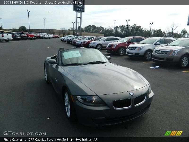Space Grey Metallic / Beige 2008 BMW Z4 3.0i Roadster