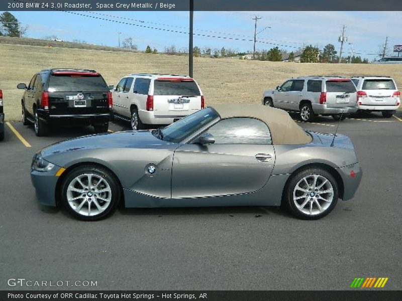 Space Grey Metallic / Beige 2008 BMW Z4 3.0i Roadster
