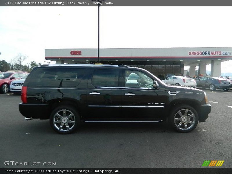 Black Raven / Ebony/Ebony 2012 Cadillac Escalade ESV Luxury
