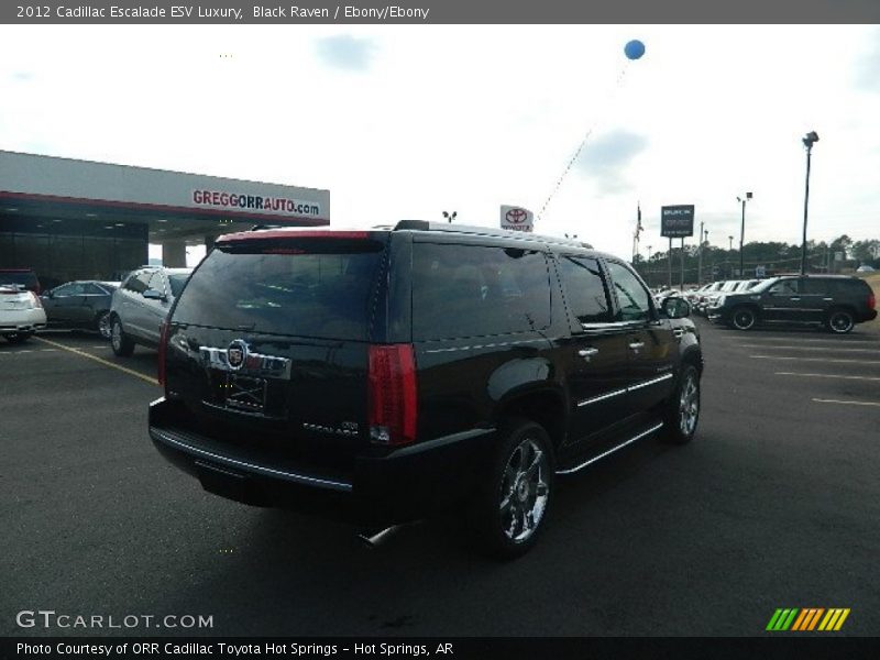 Black Raven / Ebony/Ebony 2012 Cadillac Escalade ESV Luxury