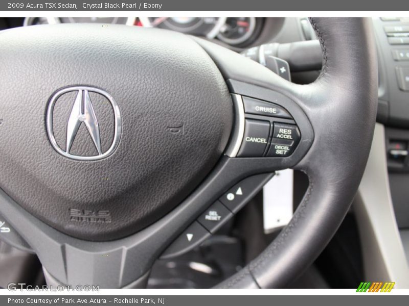 Crystal Black Pearl / Ebony 2009 Acura TSX Sedan