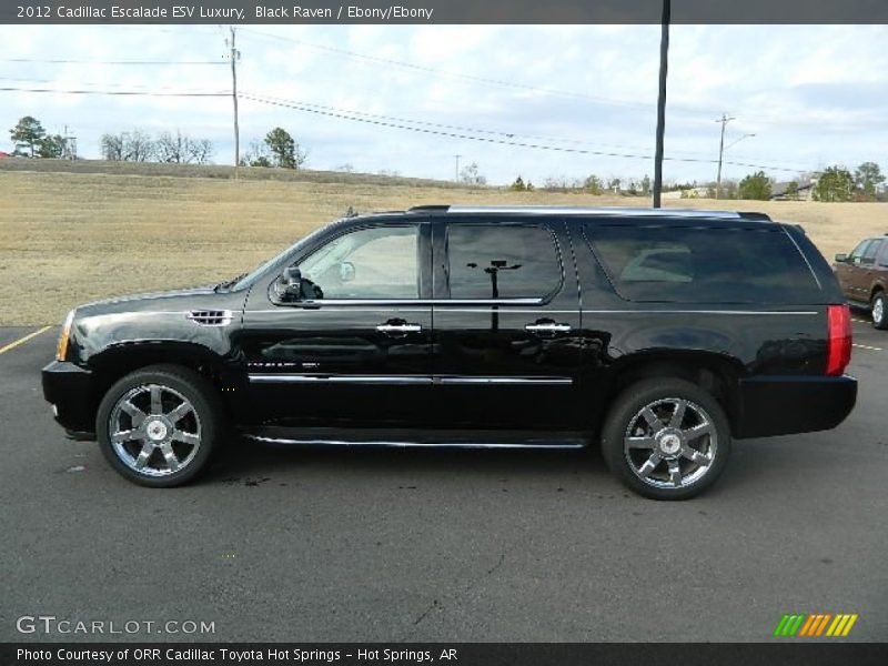 Black Raven / Ebony/Ebony 2012 Cadillac Escalade ESV Luxury