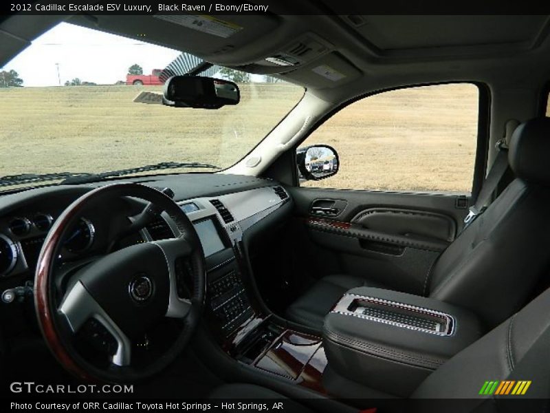 Black Raven / Ebony/Ebony 2012 Cadillac Escalade ESV Luxury