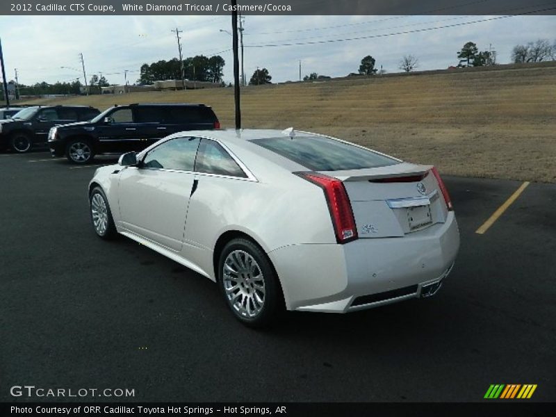 White Diamond Tricoat / Cashmere/Cocoa 2012 Cadillac CTS Coupe