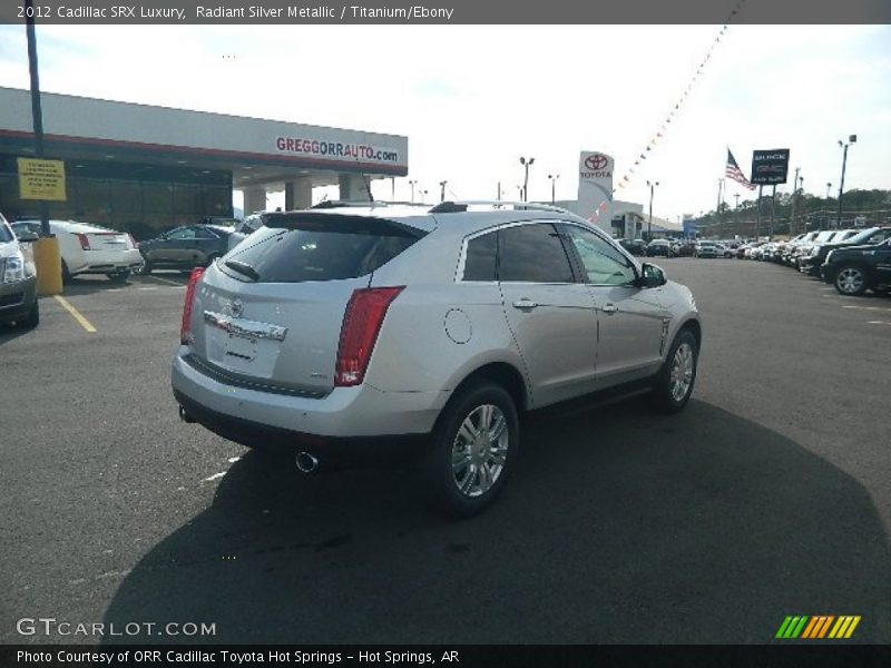 Radiant Silver Metallic / Titanium/Ebony 2012 Cadillac SRX Luxury