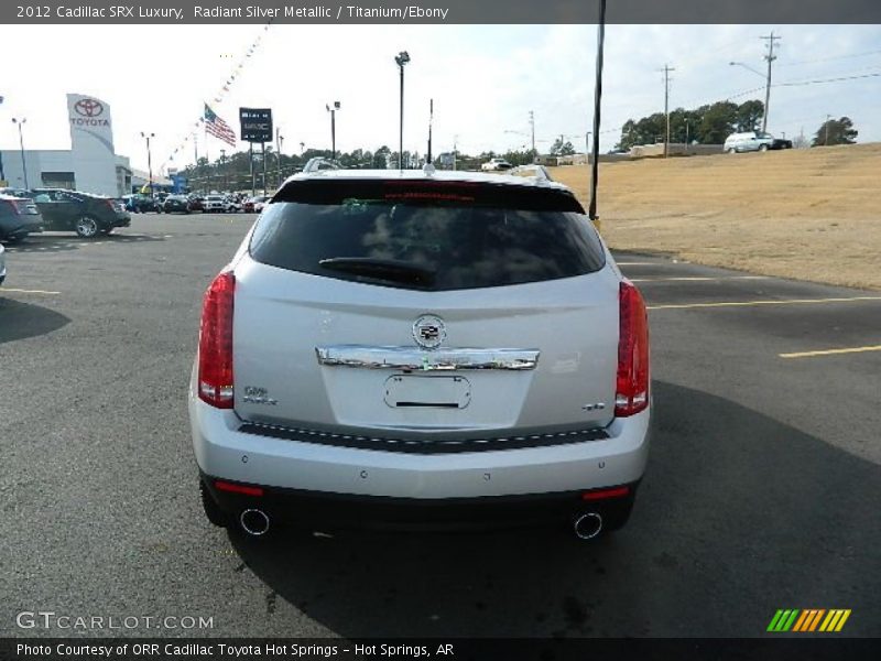 Radiant Silver Metallic / Titanium/Ebony 2012 Cadillac SRX Luxury