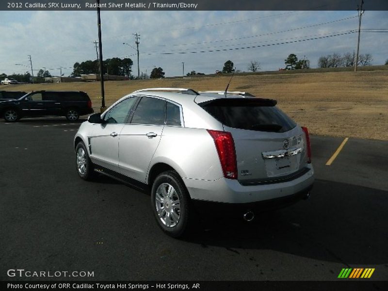 Radiant Silver Metallic / Titanium/Ebony 2012 Cadillac SRX Luxury