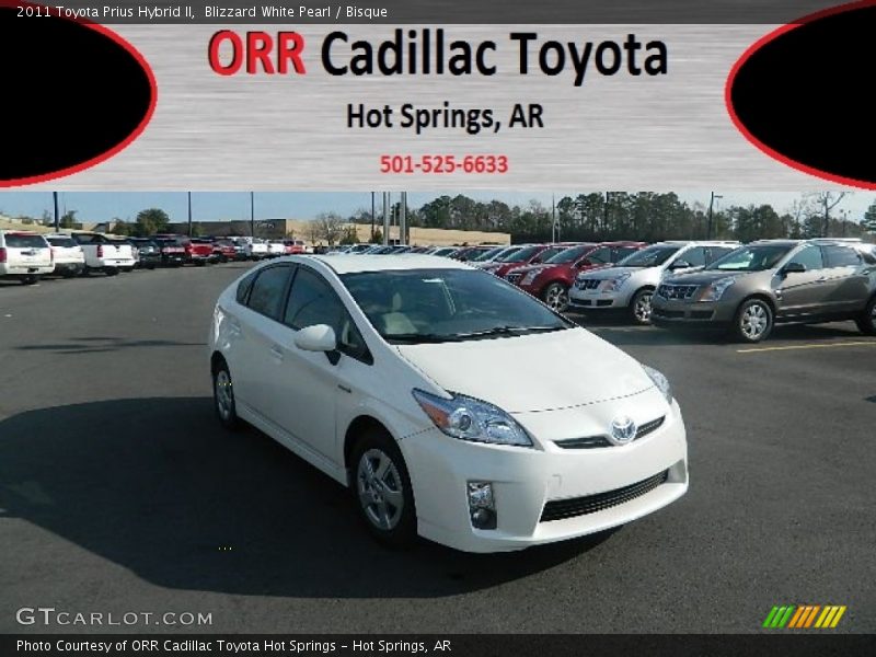 Blizzard White Pearl / Bisque 2011 Toyota Prius Hybrid II