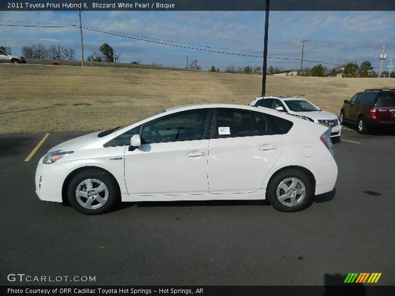 Blizzard White Pearl / Bisque 2011 Toyota Prius Hybrid II