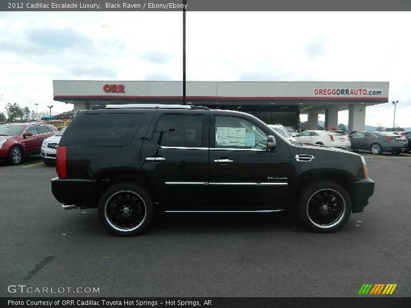 Black Raven / Ebony/Ebony 2012 Cadillac Escalade Luxury