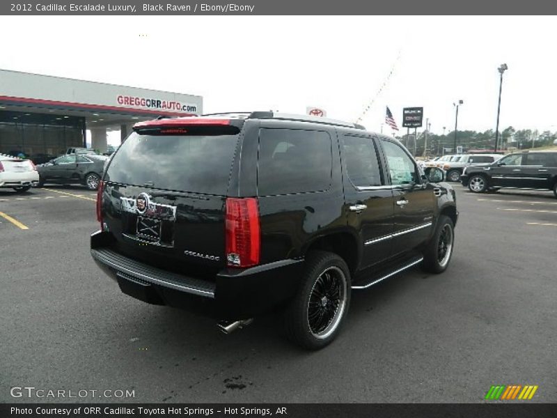 Black Raven / Ebony/Ebony 2012 Cadillac Escalade Luxury