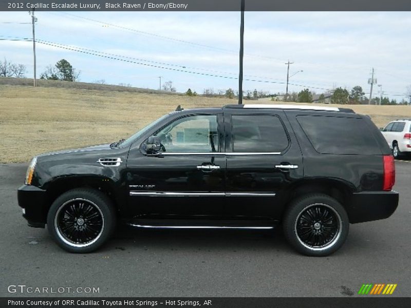 Black Raven / Ebony/Ebony 2012 Cadillac Escalade Luxury