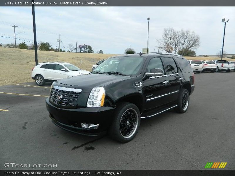 Black Raven / Ebony/Ebony 2012 Cadillac Escalade Luxury