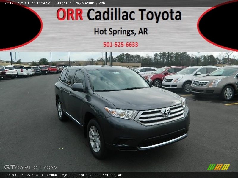 Magnetic Gray Metallic / Ash 2012 Toyota Highlander V6