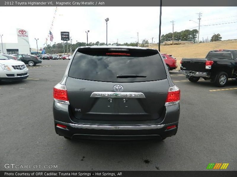 Magnetic Gray Metallic / Ash 2012 Toyota Highlander V6