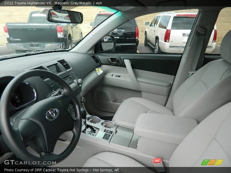 Magnetic Gray Metallic / Ash 2012 Toyota Highlander V6