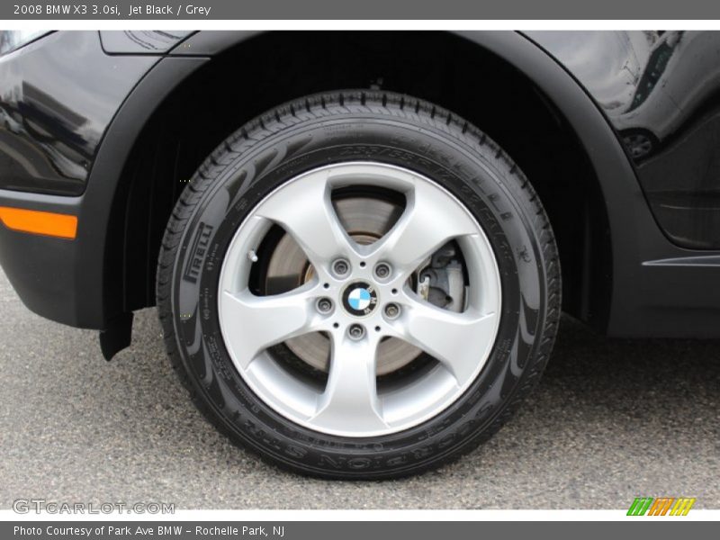 Jet Black / Grey 2008 BMW X3 3.0si