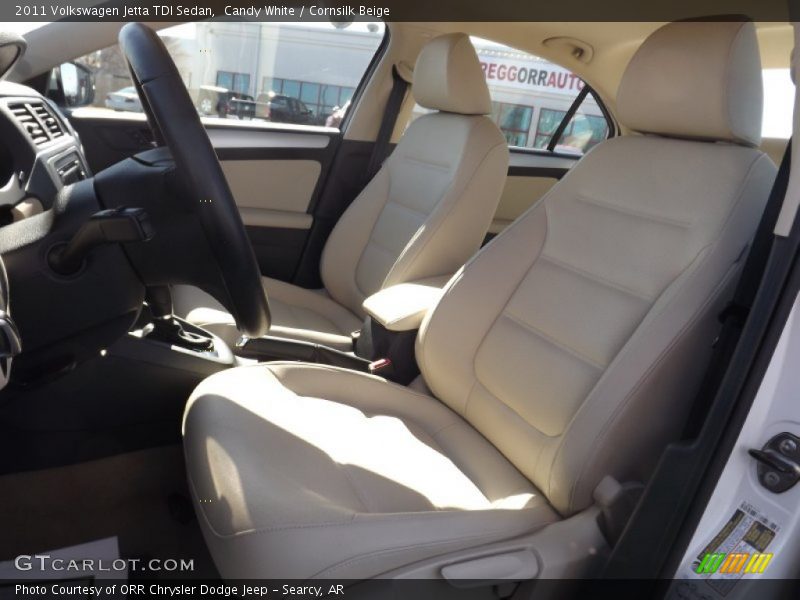 Candy White / Cornsilk Beige 2011 Volkswagen Jetta TDI Sedan