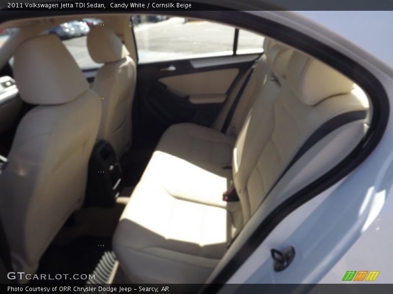 Candy White / Cornsilk Beige 2011 Volkswagen Jetta TDI Sedan