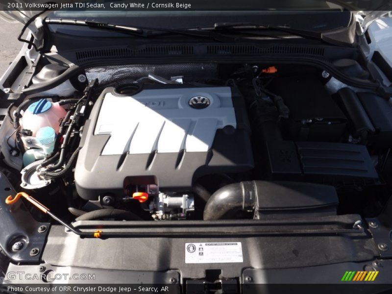 Candy White / Cornsilk Beige 2011 Volkswagen Jetta TDI Sedan