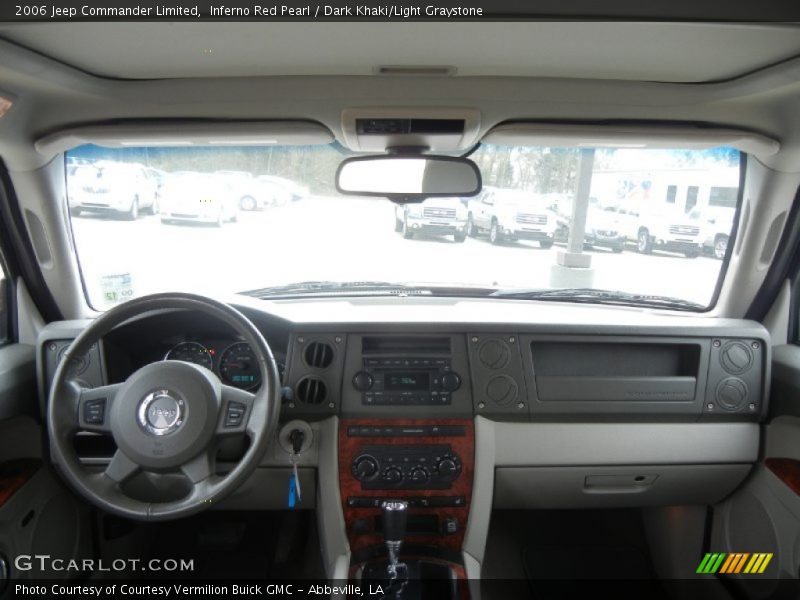 Inferno Red Pearl / Dark Khaki/Light Graystone 2006 Jeep Commander Limited