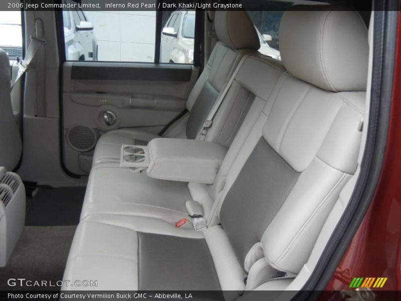Inferno Red Pearl / Dark Khaki/Light Graystone 2006 Jeep Commander Limited