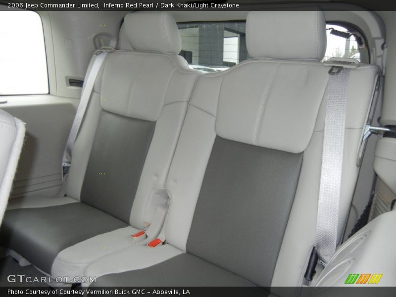 Inferno Red Pearl / Dark Khaki/Light Graystone 2006 Jeep Commander Limited