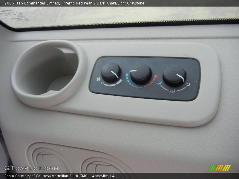 Inferno Red Pearl / Dark Khaki/Light Graystone 2006 Jeep Commander Limited