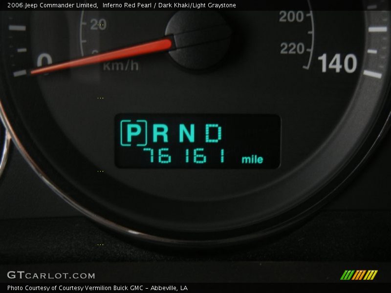 Inferno Red Pearl / Dark Khaki/Light Graystone 2006 Jeep Commander Limited