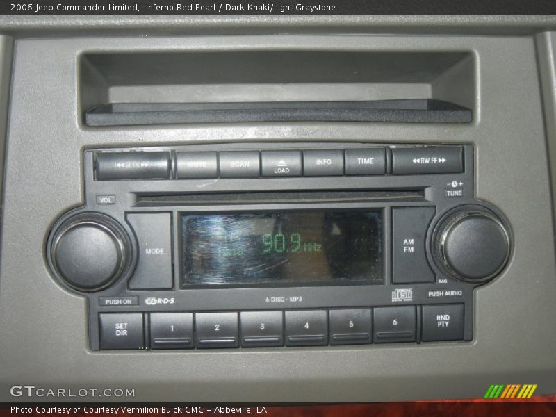 Inferno Red Pearl / Dark Khaki/Light Graystone 2006 Jeep Commander Limited
