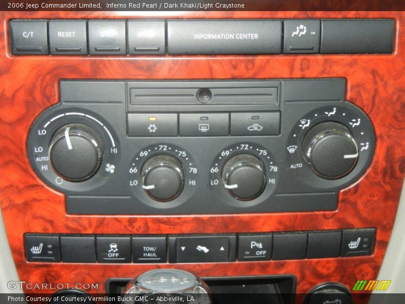 Inferno Red Pearl / Dark Khaki/Light Graystone 2006 Jeep Commander Limited