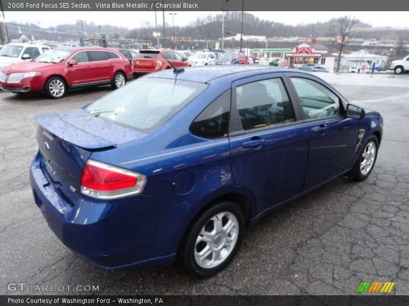 Vista Blue Metallic / Charcoal Black 2008 Ford Focus SES Sedan