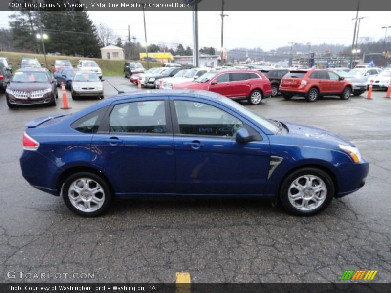 Vista Blue Metallic / Charcoal Black 2008 Ford Focus SES Sedan