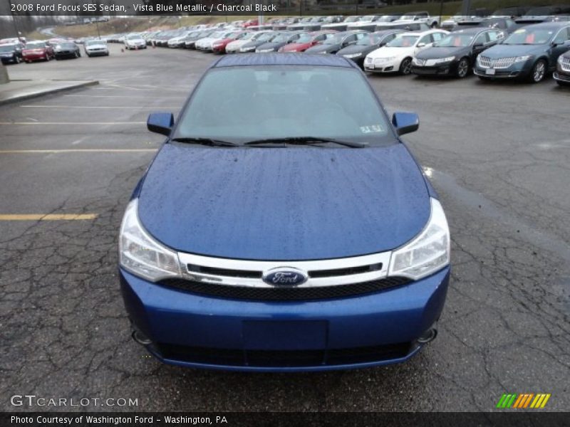 Vista Blue Metallic / Charcoal Black 2008 Ford Focus SES Sedan