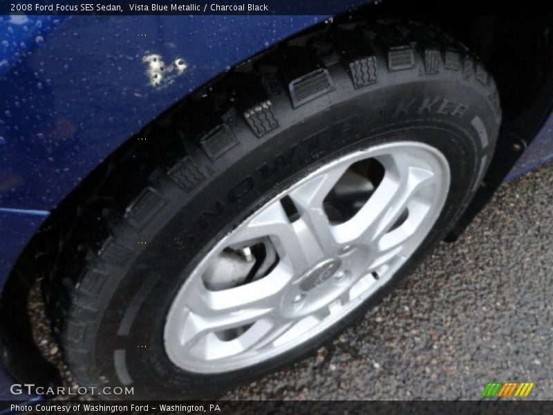 Vista Blue Metallic / Charcoal Black 2008 Ford Focus SES Sedan