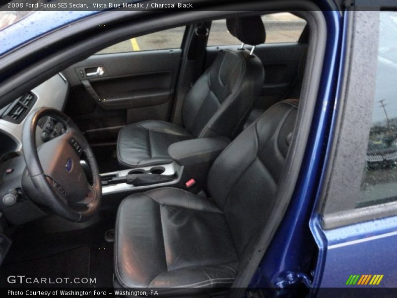 Vista Blue Metallic / Charcoal Black 2008 Ford Focus SES Sedan