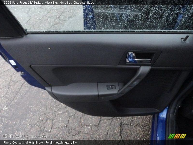Vista Blue Metallic / Charcoal Black 2008 Ford Focus SES Sedan